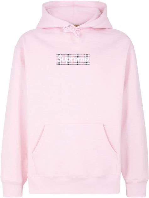 burberry check supreme|supreme Burberry pink hoodie.